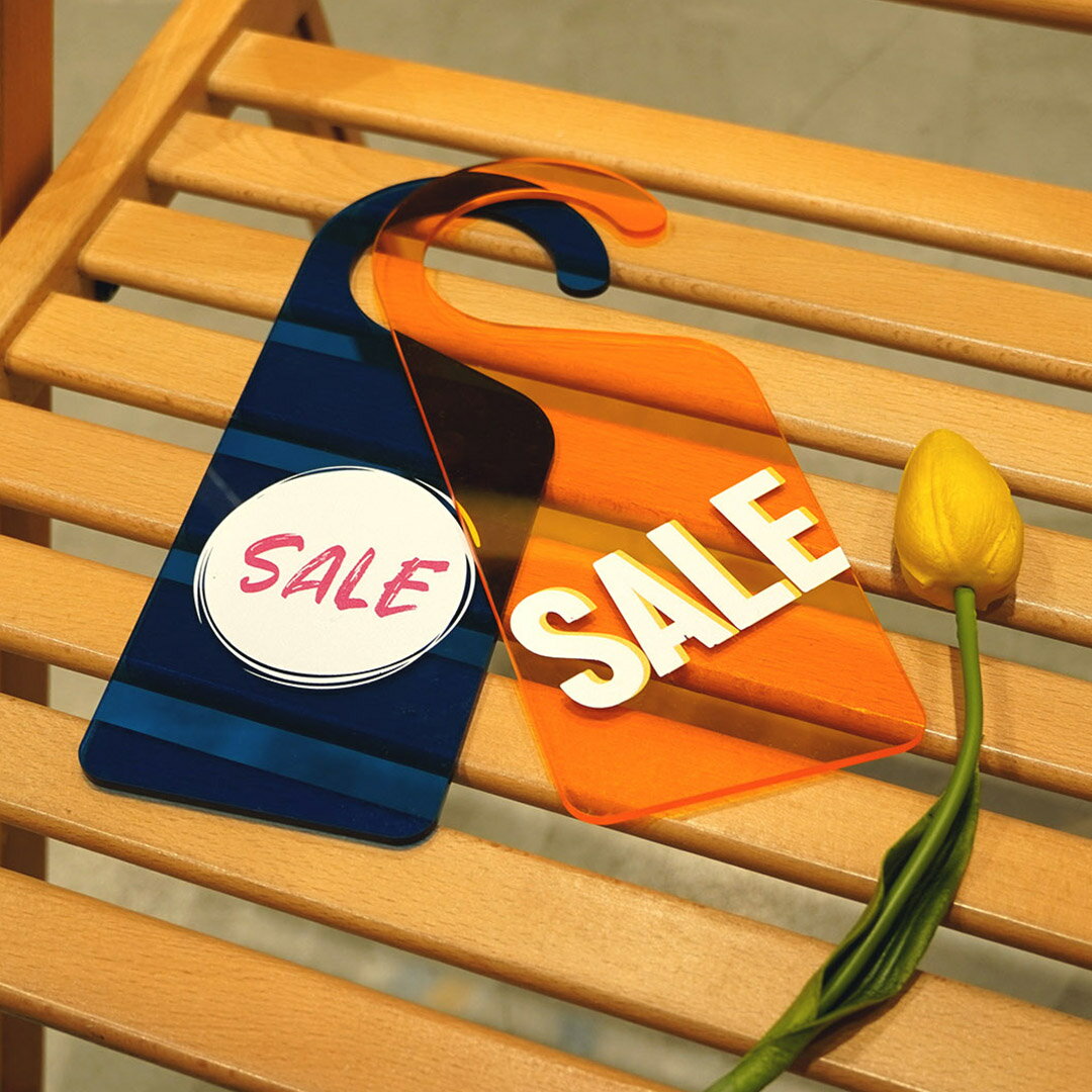 店舗用 ポップサイン SALE セール 割引 ハンガーポップ POP ポップカード ポップハンガー ハンガーサイン 店頭サイン 店頭ポップ 販促用品 おしゃれ