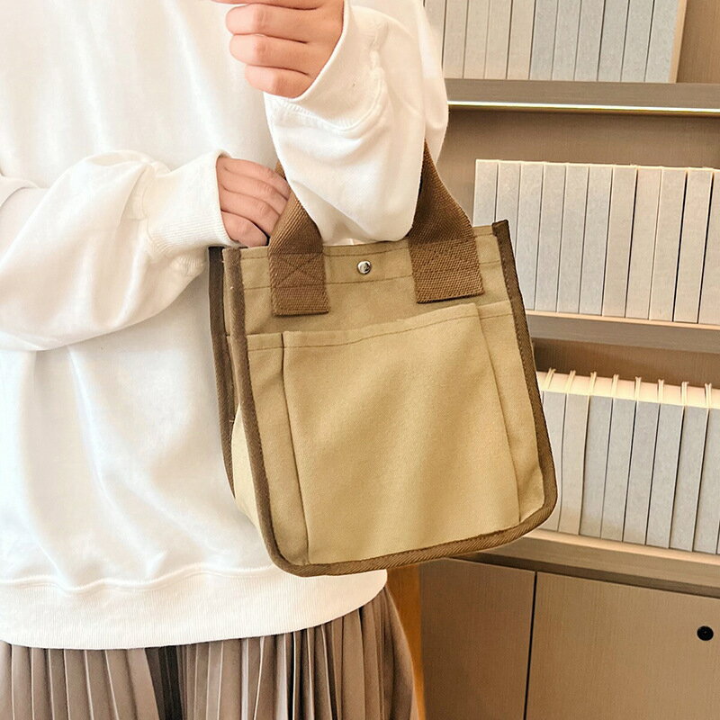 VANESSA BRUNO - ハンドバッグ バケツバッグ レディース キャンバス 大容量 トートバッグ 大人 シンプル 通勤 カバン バッグ 鞄 手提げバッグ 手提げカバン bag 軽量 おしゃれ きれいめ カジュアル（1ヶ）