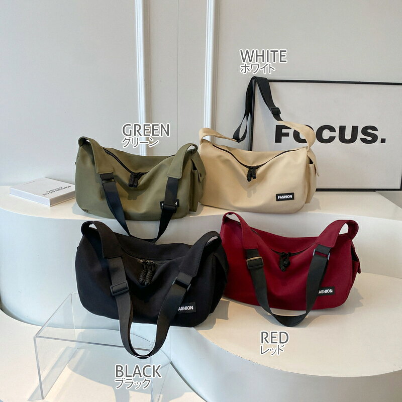 サインラボ楽天市場店のショルダーバッグ レディース 斜めがけ 大人 2way かわいい ナイロン 小さめ ナチュラル シンプル おしゃれ 普段使い 通勤バッグ 斜め掛けバッグ ハンドバッグ ブラック（1ヶ）｜アングル2