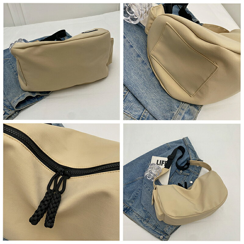 サインラボ楽天市場店のショルダーバッグ レディース 斜めがけ 大人 2way かわいい ナイロン 小さめ ナチュラル シンプル おしゃれ 普段使い 通勤バッグ 斜め掛けバッグ ハンドバッグ ブラック（1ヶ）｜アングル3