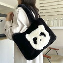 ぬいぐるみバッグ トートバッグ 秋冬バッグ レディース ぬいぐるみバッグ ショルダーバッグ パンダ 動物バッグ 手提げ ギフト 肩掛け 鞄(1ヶ)