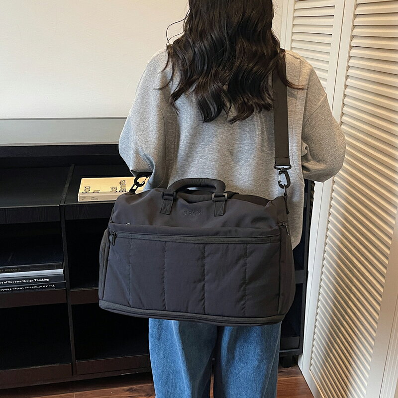Rakuten - 手提包 斜挎包 2way 大容量 旅行包 オックスフォード生地 キャスター付き ショートトリップ 収納 通勤 ジム トレーニングバッグ 2025年冬新作 お洒落 便利 長持ち（1ヶ）