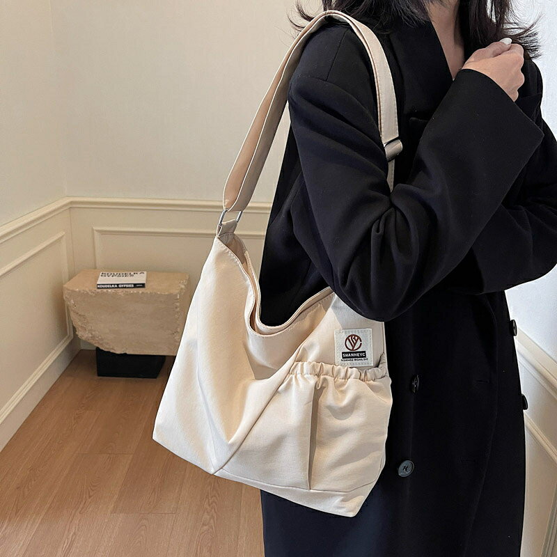 Rakuten - トートバッグ ショルダーバッグ 2way 斜めがけ バック 大人 通勤 通学 大容量 軽い 軽量 キャンバス 布 バッグ レディース 肩掛け 帆布 A4 収納（1ヶ）