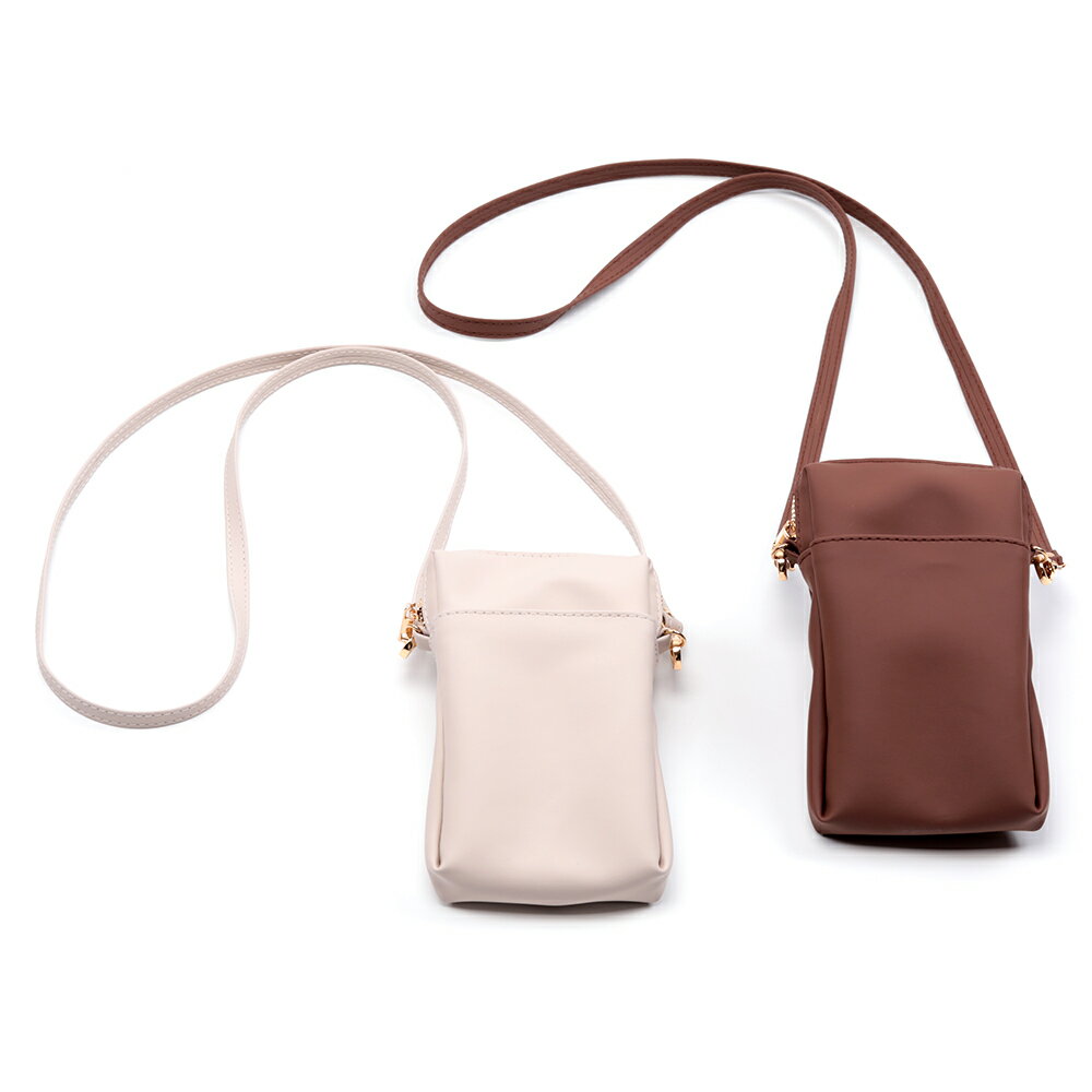 スマホショルダー 縦型 PUレザー 高級感 スマホポーチ ショルダーバッグ 約3×10×16cm（1ヶ）