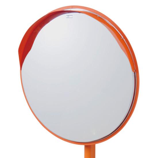 道路設置用カーブミラー ステンレス製一面鏡 ミラー・ポールセット ミラーサイズ:φ600mm (869-06A) 安..