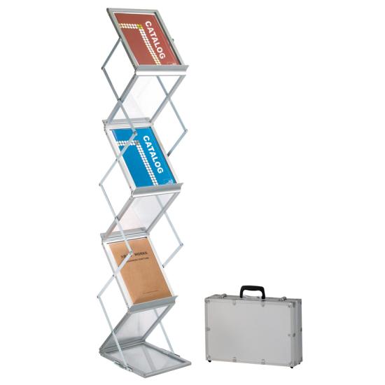 モバイルパンフレットスタンド クリアパネル スタンド看板 パンフレットラック・マガジンラック カタロ..