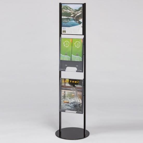 サイン＆カタログスタンド カラー:ブラック (57300BLK) スタンド看板 パンフレットラック・マガジンラック カタログスタンド・パンフレットスタンド(3)