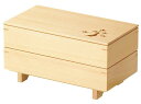 檜・松風二段弁当 【受注生産品】(W27146) 業務用弁当箱 重ね弁当箱・引き出し弁当箱(3)