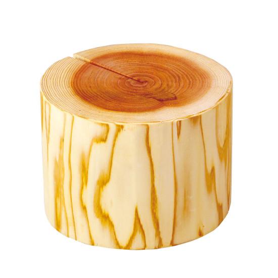 新・杉磨き丸太ディスプレー台 小径 L(W45522) 料理箱・皿 サラダボウル・トレイ