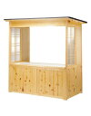 屋外用販売屋台 EY-1800S 【受注生産品】(W55300) 店舗什器・店舗備品 屋台風販売台・ディスプレイ什器