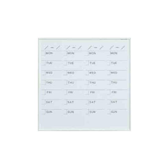 ホワイトボード MRシリーズ (壁掛) スケジュール MR22S 板面寸法 W610×H610 (MR22S) 店舗用品 バックヤード備品 予定表ホワイトボード