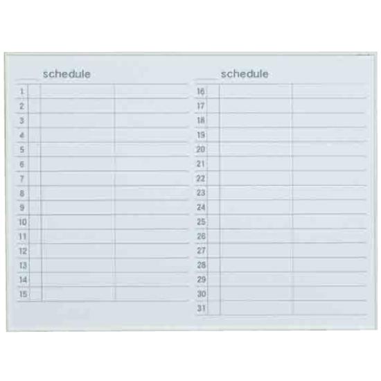 ホワイトボード MRシリーズ (壁掛) スケジュール MR34Y 板面寸法 W1210×H910 (MR34Y) 店舗用品 バックヤード備品 予定表ホワイトボー...