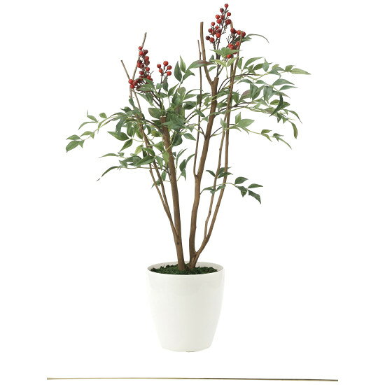 光触媒 人工観葉植物 造花 南天70 (高さ70cm) (2012K80) 店舗用品 光触媒 人工観葉植物・造花・フェイクグリーン フロア(鉢型)用人工観葉植物 125cm未満