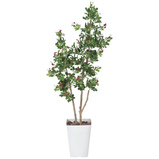 光触媒 人工観葉植物 造花 ハックルベリー1.25 (高さ125cm) (366C220) 店舗用品 光触媒 人工観葉植物・造花・フェイクグリーン フロア(鉢型)用人工観葉植物 125～160cm