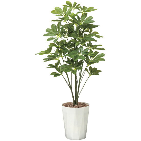 商品詳細を選択■高さ:90cm 115cm 90cm 90cm(班)光触媒 人工観葉植物 造花 シェフレラ90 (高さ90cm) (514A150)明るい空間の中でグリーンが程良くアクセントになります。 商品スペックサイズ（W×D×H）45cm × 45cm × 90cm重量1.8kg本体素材ポリエステル+ポリエチレン花器素材ポリプロピレン生産国日本配送サイズ160cm鉢上面Φ26cm鉢底寸Φ18.5cm鉢高H30cm商品説明 酸化チタン光触媒は、植物の葉緑素が光のエネルギーを使って二酸化炭素を酸素に変えるように、太陽の光や可視光（屋内の目に見える光）のエネルギーを使って、種々の有機物やニオイを分解する作用があります。 こちらの商品は株式会社豊田中央研究所が開発した可視光応答型光触媒「V-CAT」を使用しております。 光触媒の機能でホコリ等が付着しても取りやすく、毛羽たきや手でホコリを軽く払って下さい。 ぬれタオル等で軽く拭いても光触媒の機能は残ります。 洗剤での洗浄は破損や脱色の恐れがあります。 商品はポリエステルやポリエチレンを主とした素材でできています。生花ではございません。 受注生産品になりますので、ご注文・ご入金後のキャンセルは出来ませんのでご注意下さい。 商品写真は実際の色とは若干異なる場合がございますので、予めご了承ください。 手作り商品のため、サイズの多少の誤差はご了承下さい。 記載のサイズは花または葉の先端までの大きさです。