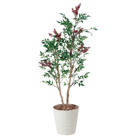 光触媒 人工観葉植物 南天1.3 (高さ130cm) 店舗用品 光触媒 人工観葉植物・造花・フェイクグリーン フロア(鉢型)用 125～160cm