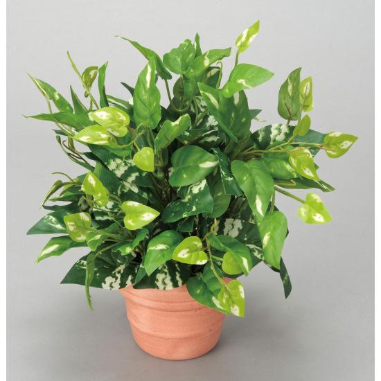 光触媒 人工観葉植物 造花 ポトスS (高さ27cm) 店舗用品 光触媒 人工観葉植物・造花・フェイクグリーン テーブル(卓上)用