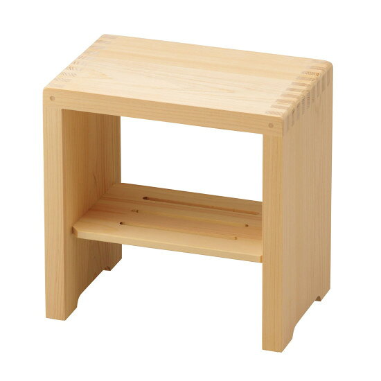 抗・EXPひのき箱型風呂椅子 大 (W57455) 浴場用品 風呂椅子・桶・石けん台