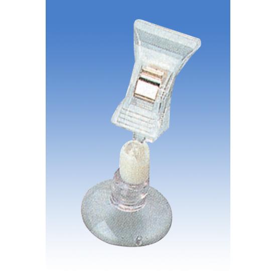 クリップホルダー CC-2Q(吸盤＋クリップ) W30×H60 販促用品 小型・卓上ポップスタンド