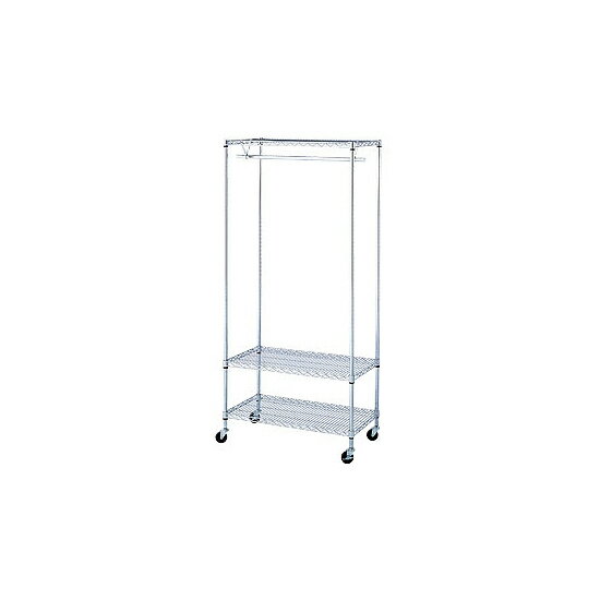 乐天商城 - ワイヤーラック H1900 棚・丸バー展開 W1219 店舗用品 店舗・陳列什器 業務用ワイヤーラック・スチールラック