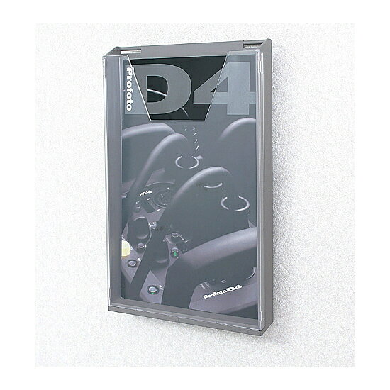 リーフレットラック CR-401 (A4 1列) レッド 販促用品 カード立て・カードスタンド