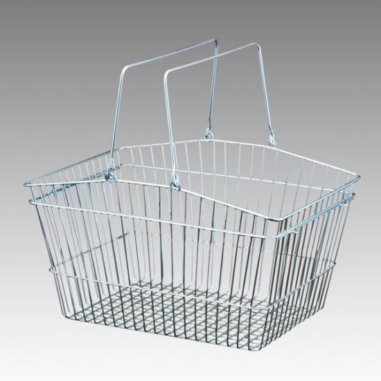 スチール製 買物カゴ(5ケ入) 店舗用品 運営備品・什器備品 ショッピングカート・バスケット 買い物バス..