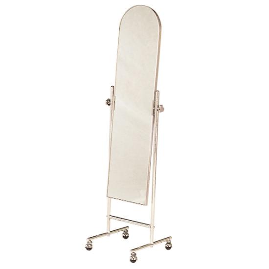 スリム姿見 (天丸型) TS-128-3 店舗用品 店舗・陳列什器 ミラー・姿見鏡スタンド