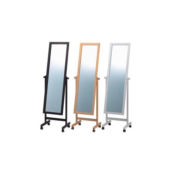 木製スタンドミラー ナチュラル 店舗用品 店舗・陳列什器 ミラー・姿見鏡スタンド
