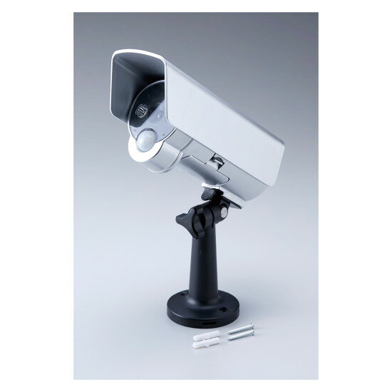 ダミー防犯カメラ 防雨型 センサーライト式 (352072) 防犯用品・セキュリティ 防犯カメラ・ダミーカメラ