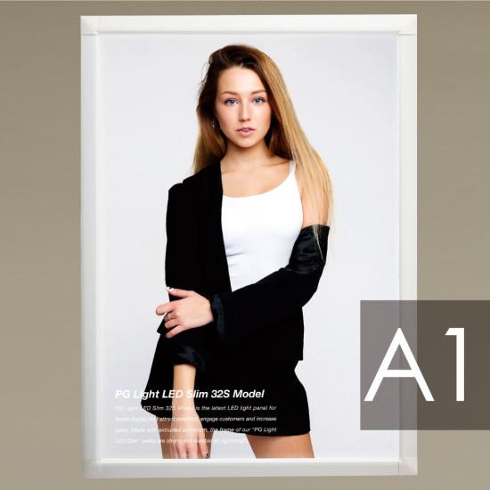 角型PGライトLEDスリム PG-32Sモデル(LED) A1サイズ 屋内用 カラー(仕様):ホワイト(壁掛用) (PGL-32S-A1-WG-Wall) ポス...