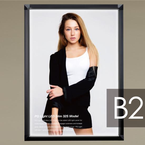 角型PGライトLEDスリム PG-32Sモデル(LED) B2サイズ 屋内用 カラー(仕様):ブラック(スタンド用) (PGL-32S-B2-BG-Stand)...