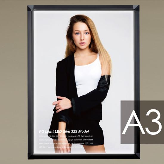 角型PGライトLEDスリム PG-32Sモデル(LED) A3サイズ 屋内用 カラー(仕様):ブラック(スタンド用) (PGL-32S-A3-BG-Stand)...