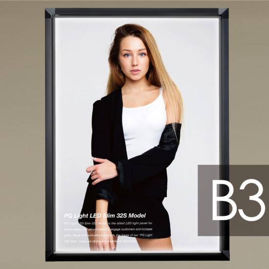 角型PGライトLEDスリム PG-32Sモデル(LED) B3サイズ 屋内用 カラー(仕様):ブラック(スタンド用) (PGL-32S-B3-BG-Stand)...