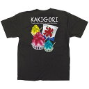 黒Tシャツ かき氷 サイズ:S (64148) 店舗用品 飲食店用品 飲食店制服、フードユニフォーム