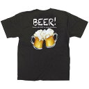 黒Tシャツ ビール サイズ:S (64152) 店舗用品 飲食店用品 飲食店制服、フードユニフォーム