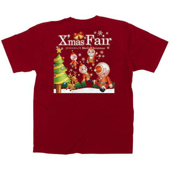 赤Tシャツ XmasFair キャラクター サイズ:S (店舗用品/飲食店用品/飲食店ユニフォーム)