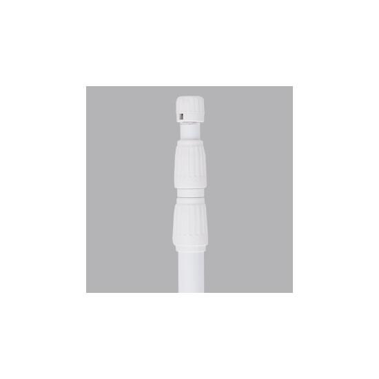 のぼり竿 白 (3m3段伸縮)　店舗用品　展示・イベント用品　のぼりポール　のぼり用ポール　伸縮棒 のぼ..