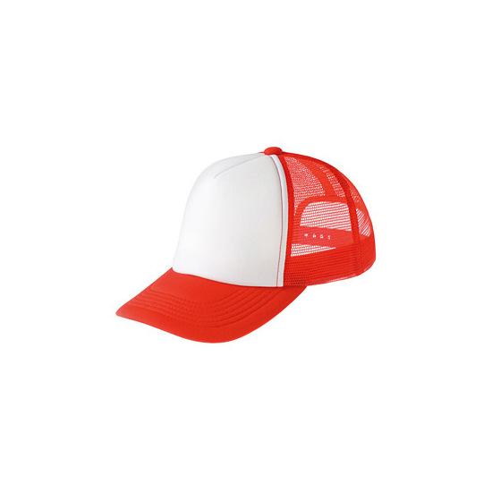 イベントメッシュキャップ (12577) イタリアンレッド・ホワイト イベント用品 帽子・キャップ 1