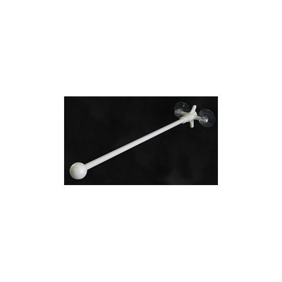 Rフラッグ専用ポール (873) 2個吸盤式 丸パイプ26cm白 販促用品 店内ポップ 店舗ミニフラッグ・フラッ..