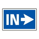 下部標識 IN→ (サインタワー同時購入用) (887-741R) 安全用品・工事看板 表示スタンド