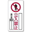 立入禁止標識 鉄板 600×300 (804-44A) 安全用品・工事看板 危険標識・危険看板