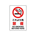 JIS規格安全標識 ボード これより先禁煙 450×300 (802-171A) 安全用品・工事看板 ボードタイプ