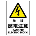 JIS規格安全標識 ボード 450×300 危険感電注意 (802-501A) 安全用品・工事看板 ボードタイプ