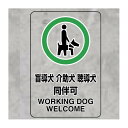 JIS規格標識透明ステッカー 大 盲導犬 介護犬・・ (807-55) 安全用品・工事看板 安全標識 JIS規格安全標識 ステッカータイプ