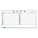 ホワイトボード月行事予定表 (横書) 大 (373-34) 安全用品・工事看板 安全標識 管理表示板