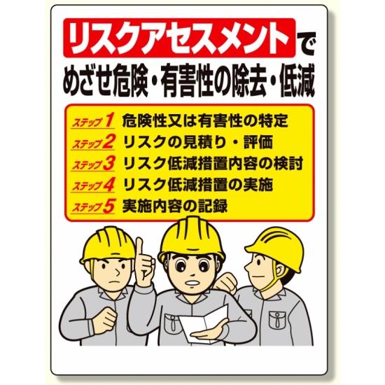 リスクアセスメント標識 (320-39A) 安全用品・工事看板 保安用品・工事用品 リスクアセスメント推進用品