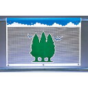 バリケード用 風抜けメッシュ標識(ジョイシート) ツリー(2) (934-02) 安全用品・工事看板 保安用品・工事用品 環境美化標識
