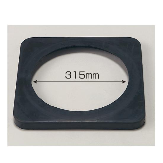 カラーコーン用ウエイト (700mmH用) 黒・ゴム製2kg (385-41) 安全用品・工事看板 保安用品・工事用品 ..