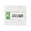 表示プレートH トイレ表示 アクリル 表示:GENTLEMEN (ジェントルマン) (UP370-3) 安全用品・工事看板 室内表示・屋内標識 トイレ表示・プレ...