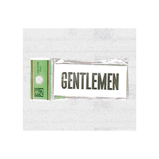 表示プレートH トイレ表示 アクリル 表示:GENTLEMEN (ジェントルマン) (安全用品・標識/室内表示・屋内標識)